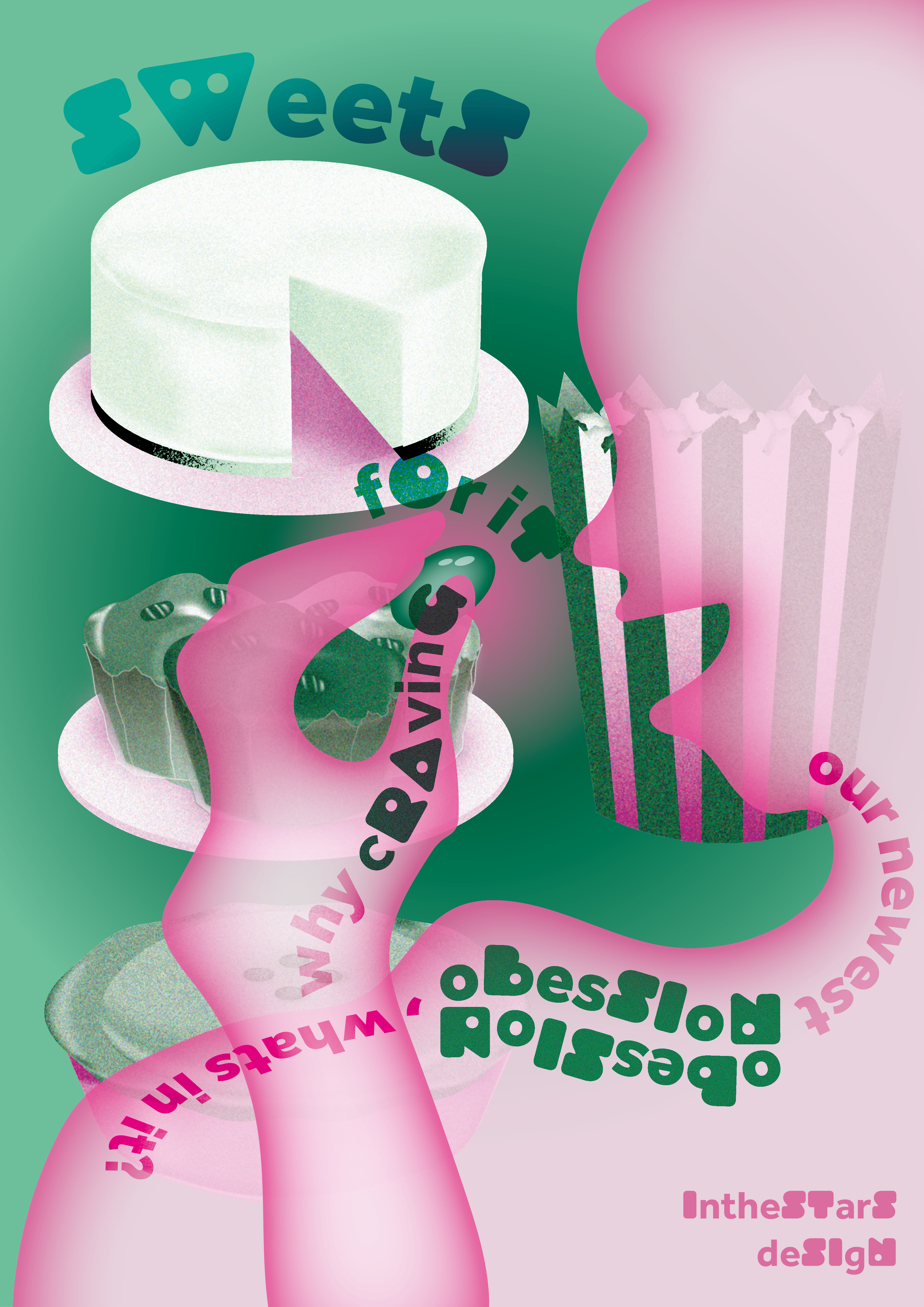 Affiche illustré, réalisé sur Illustrator. Inspiré par l'affiche 'triathlon de la mode ethique' de Maison solide et les illustrations de Noyah Jung.